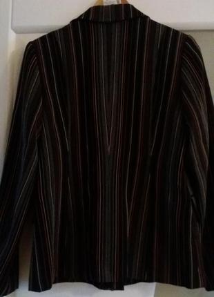 Костюм тройка (пиджак, юбка, брюки) в разноцветную полоску бренда yicai.2 фото