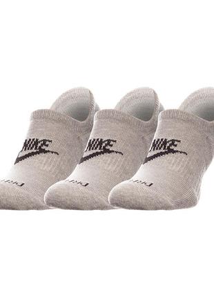 Жіночі шкарпетки nike evryday plus cush footie сірий 38-42 (7ddn3314-063 38-42)