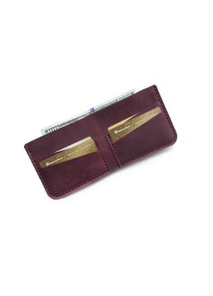 Маленький жіночий/чоловічий гаманець з вінтажній шкіри2 фото