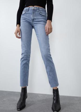 Джинси zara висока посадка нова колекція
