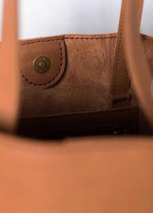 Женская сумка-шоппер из натуральной кожи4 фото
