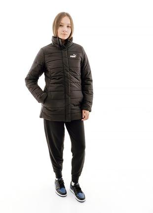 Жіноча куртка puma ess+ padded jacket чорний xs (7d67536401 xs)5 фото