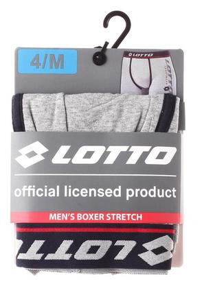 Трусы-боксеры lotto men's boxer 1-pack l gray 30510718-22 фото