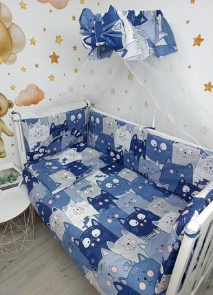 Набір постільної білизни для дитячого ліжечка (9 предметів)4 фото