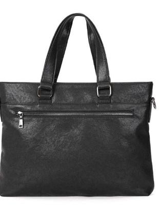 Мужской женский деловой портфель сумка для документов формат а4 экокожа черный, мужская сумка для ноутбука6 фото