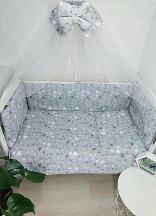 Набір постільної білизни для дитячого ліжечка (9 предметів)7 фото