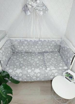 Набір постільної білизни для дитячого ліжечка (9 предметів)8 фото