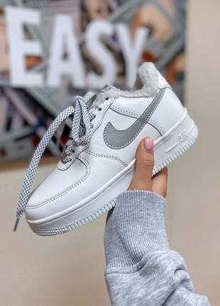 Зимові кросівки nike air force 1 af1 low winter reflective кросівки рефлективні