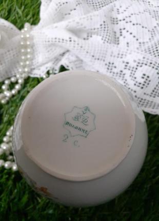 1950-е!🌸 артикль ручек арт-нево-режимость антикварная вазочка срс фарфоровая из деколь...