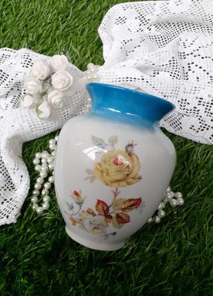 1950-е!🌸 артикль ручек арт-нево-режимость антикварная вазочка срс фарфоровая из деколь...