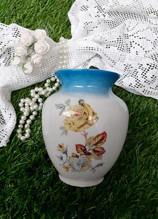 1950-е!🌸 артикль ручек арт-нево-режимость антикварная вазочка срс фарфоровая из деколь...