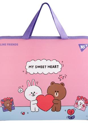 Папка портфель yes line friends choco and cony fc