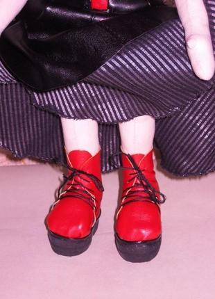 Текстильна лялька кармен, м'яка текстильна скульптура, ігрова лялька, лялька інтер'єрна3 фото
