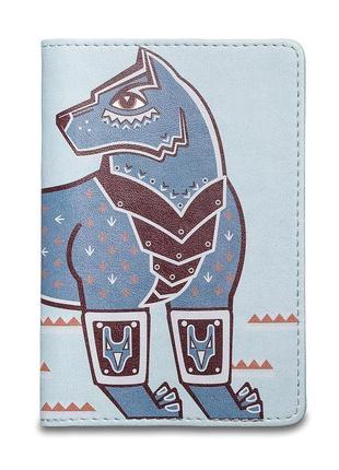 Обложка для паспорта "стальной волк"