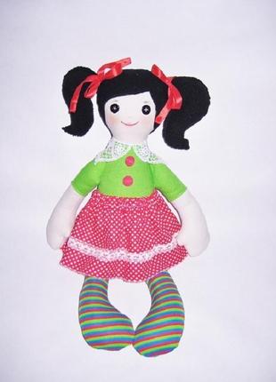 Тряпичная кукла примитив для самых маленьких девочек6 фото