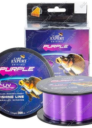 Волосінь 0.40 мм 300 метрів 18.7 кг uv purple carp expert