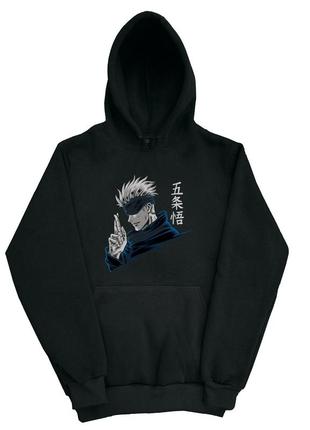 Толстовка худі з принтом аніме. магічна битва. годжо сатору