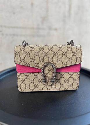 Жіноча сумка через плече гучі стильна gucci класична, сумка на ланцюжку повсякденна