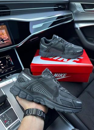 Мужские кроссовки кожаные сетка nike vomero 5 new dark gray, мужские кеды найк серые, мужская обувь2 фото