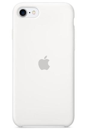 Чохол silicone case (aaa) для apple iphone se (2020) (білий / ...