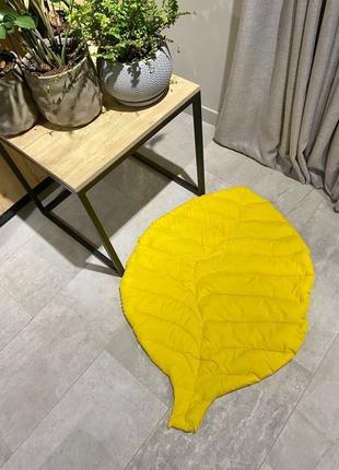 Коврик листик хлопок интерьерный, покрывало-одеяло, игровой коврик, декоративный для...