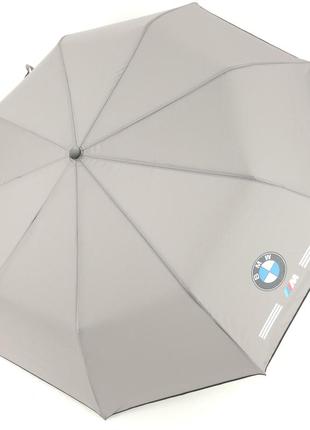 Мужской автомобильный зонт полуавтомат с принтом bmw, антишторм1 фото