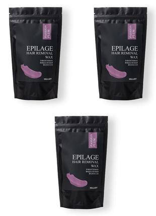 Гранули для епіляції hillary epilage passion plum 2 упаковки +...