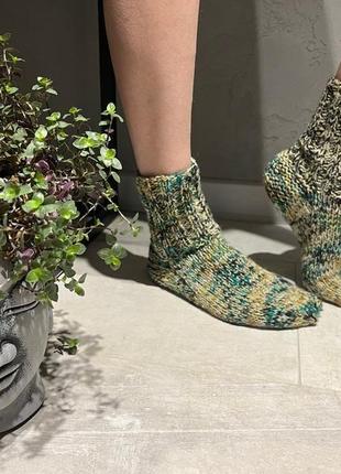 Шкарпетки в'язані теплі 36-38 39-41 вовняні ручна робота зимові жіночі чоловічі дитячі шерстян