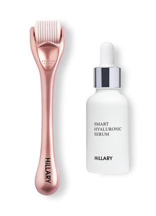 Гіалуронова сироватка hillary smart hyaluronic, 30 мл + мезоро...