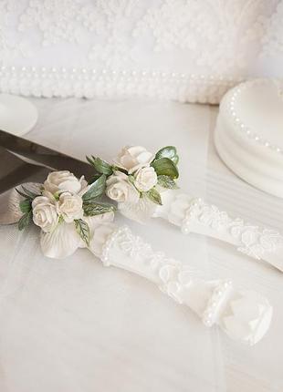 Нож и лопатка для свадебного торта2 фото