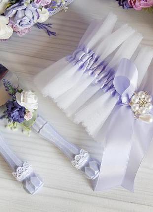 Свадебный набор лавандовый  / фиолетовая свадьба5 фото