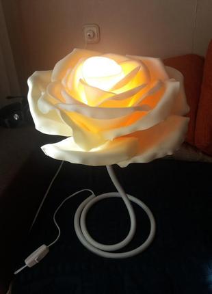 Нічник настільна лампа троянда