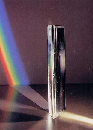Оптична трикутна призма 80 мм призма створює веселку оптичне с...