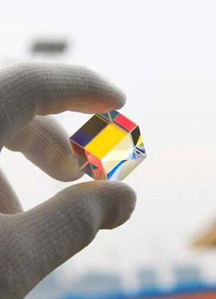 Оптичний скляний куб 20x20x17 мм світовий куб (00120)