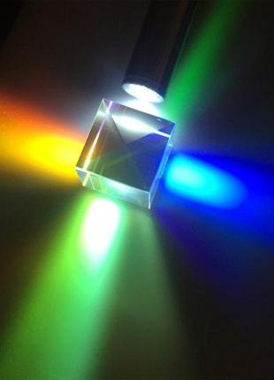 Оптичний скляний куб 20x20x17 мм світовий куб (00120)5 фото