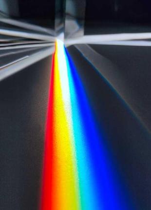 Оптична трикутна призма 50x30x30 мм призма створює веселку опт...2 фото
