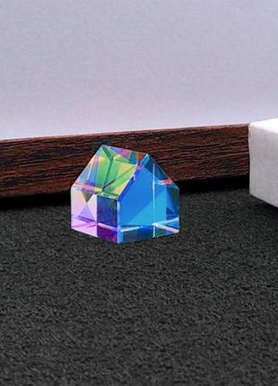 Оптичний скляний будиночок 20x20x18 мм світловий куб оптична п...2 фото