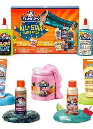 Величезний набір для створення слаймів elmer's all star slime ...