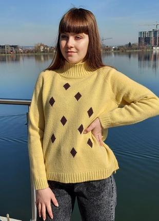 Женский вязанный свитер5 фото