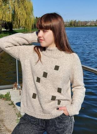 Женский вязаный свитер4 фото