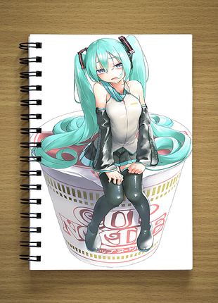 Блокнот скетчбук sketchbook vocaloid вокалоид hatsune miku мику хацунэ