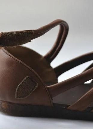 Анатомические плетеные сандалии босоножки из натуральной кожи