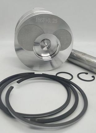 Поршневий комплект (гострий конус форкамери) ø 86.25 mm — 186f...