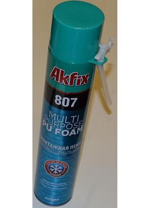 Піна монтажна поліуретанова ручна akfix 807 750 мл зимова