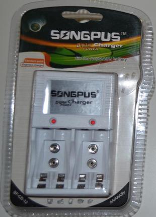 Зарядний пристрій для акумуляторів аа/ааа songpus charger sp-s...