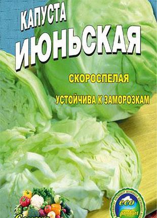 Капуста червнева пакет 500 насінин