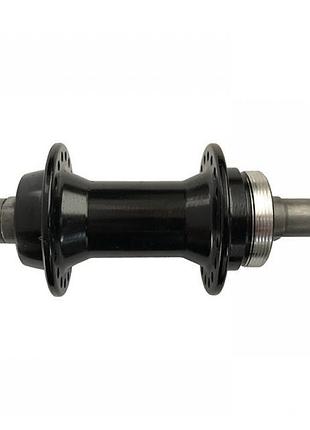 Втулка алюмінієва задня на промпідшипнику (v-brake) black 36h