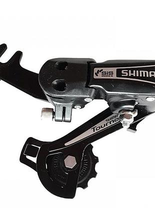 Перемикач задній, shimano tourney rd-ty21, 6 швидкостей (гак)