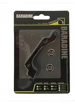 Адаптер до гальмівної машинці baradine (тайвань) pm-is-rear 160mm