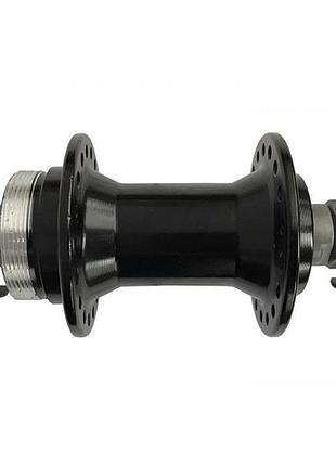 Втулка алюмінієва передня на промпідшипнику (disc-brake) black...
